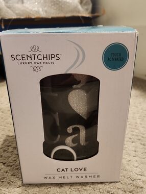 Scentchips I Love Cats Black Wax Melt Warmer